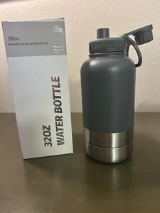 3 In 1 Pet Water Bottle With Food Container, Stainless Steel BPA Free Leakproof - Picture 1 of 4