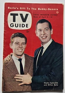 TV Guide 9. April 1954 Milton Berle und Charlie Applewhite - Bild 1 von 9