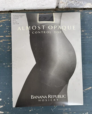 Pantimedias Banana Republic talla mediana control casi opacas negras nuevas Foto 1 de 4