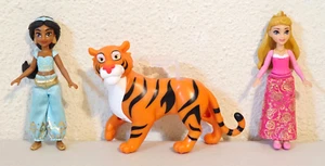 Disney Princess JASMINE, RAJAH and AURORA SLEEPING BEAUTY Mini Dolls 3.5" - Picture 1 of 9