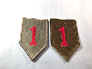 US Army - 1. Inf. Div.. Aufnäher (Haken & Aufnähen) Menge 2 Stck. - Bild 1 von 5