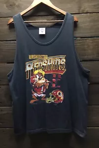 Vintage 90’s Washington Redskins Tazmanian Devil TAZ Mens Muscle Shirt Sz XL (10 - Picture 1 of 8