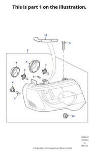Land Rover Genuine Headlamp And Flasher Fits Freelander 1996-2006 XBC500980 - Picture 1 of 9