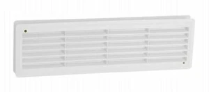 Badezimmer Tür Luft Weiß Lüftungsschlitz Grille 458mm x 135mm Zweiseitig Lüftung - Bild 1 von 2