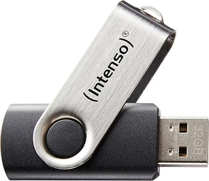 Intenso Basic Line USB flash drive 32 GB USB Type-A 2.0 Black, Silver, UK Seller - Picture 1 of 7