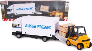 ® Metal Load and Go Vehicle Set - Camion Di Merci Scania Con Carrello Elevatore  - Foto 1 di 12