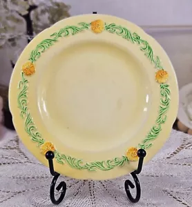 Vintage Carlton Ware Yellow Plate - Picture 1 of 6