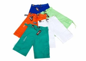 Men's Cargo Shorts 100% Twill Cotton Solid Color Sizes from 32 to 44 - Picture 1 of 38