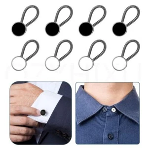 8Pcs Elastic Collar Button Extender for Shirt Dress Pants - Picture 1 of 15