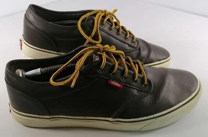 Scarpe da skate basse Vans Atwood in pelle marrone da uomo taglia 10 - VN-0KC47AA - Foto 1 di 19