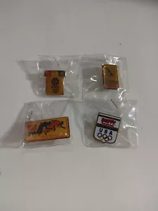 Lot Of 4 Vtg 80s/90s USA Olympic Pins Diving Basket ball Track And Field Skippy - Picture 1 of 9