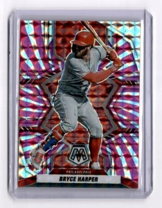2022 Mosaic Baseball BRYCE HARPER FOTL Pink Swirl Numbered /12 152 SSP Phillies - Picture 1 of 2