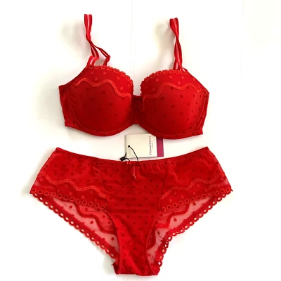 Prima Donna Twist набор Touch Me с подкладкой на косточках балкон бюстгальтер 32D новый с Ярлыками трусики маленький - Изображение 1 из 4