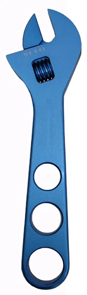 Proform 67727 Billet Aluminum Adjustable AN Wrench - 3AN - 8AN - Blue Anodized - Image 1 of 1