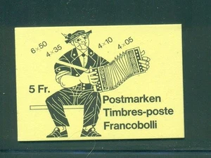 Switzerland 1984 5 Fr Pro Juvenute stamp advertisement on back Booklet - Picture 1 of 2