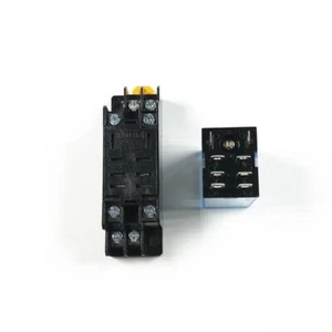 110/120V AC, 220/230V AC Power Relay Coil DPDT LY2NJ 8 Pin With Socket Base - Picture 1 of 43