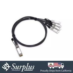 Generic 100GB QSFP28+ to 4x SFP28+ 25GB Breakout Direct Attached Copper Cable 2M - Bild 1 von 2