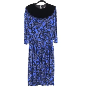 Bichon By Cynthia Rowley Maxi Dress Women 4 Black Twee Coquette Boho Vintage 60s - Picture 1 of 18
