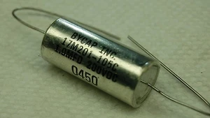 Bycap® Inc. Mil-Spec 200Vdc Audio 1µF Metal Film Paper Capacitor # 17M201-105C - Picture 1 of 3