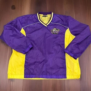 LSU Tigers Pullover Herren XL Lila Gold Jacke Spellout Louisiana State V-Ausschnitt - Bild 1 von 24