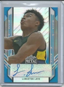 LANGSTON LOVE Auto 2022 Leaf Metal Blue Baylor Bears 17/50 Free Combined Ship - Picture 1 of 1