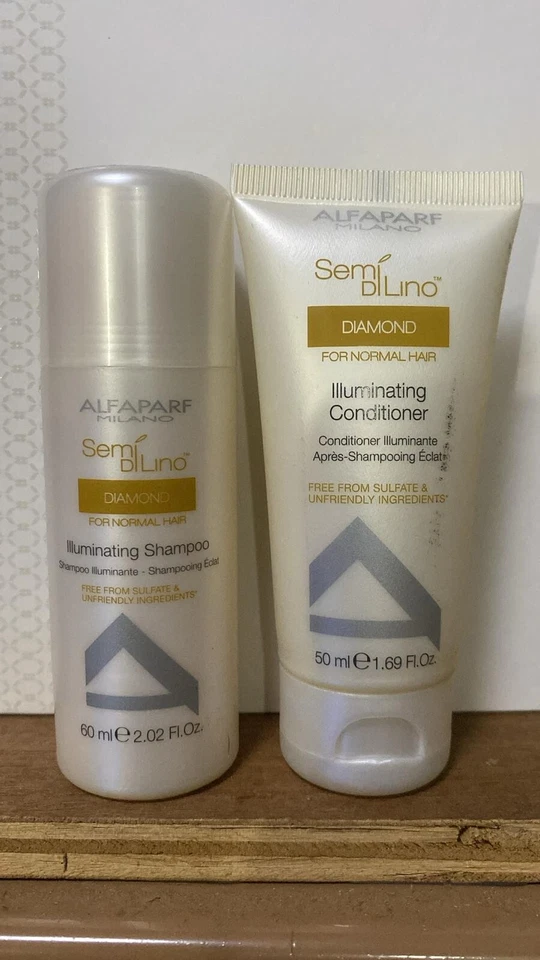 ALFAPARF diamond for normal hair SHAMPOO 60ML AND IIIUMINATING CONDITIONER 50ML - Image 1 of 1