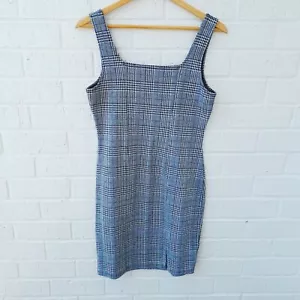 BELIEBTES BASICS Glen Plaid 90’s Y2K Pullover Academia Sommer Pullover Kleid Gr: L - Bild 1 von 6