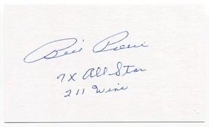 Billy Pierce Signed 3x5 Index Card Autographed MLB Baseball Chicago White Sox - Picture 1 of 2