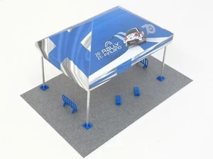 Escala 1:43 Tienda de campaña de rally con base de estacionamiento Diorama modelo kit exhibición de autos deportivos - Imagen 1 de 5