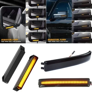 4PCS LED Side Mirror Light Sequential Turn Signal Amber For 2009-2014 Ford F150 - Picture 1 of 20