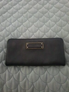 MARC JACOBS Bolso Cartera de Cuero Azul Negro B42 - Imagen 1 de 6