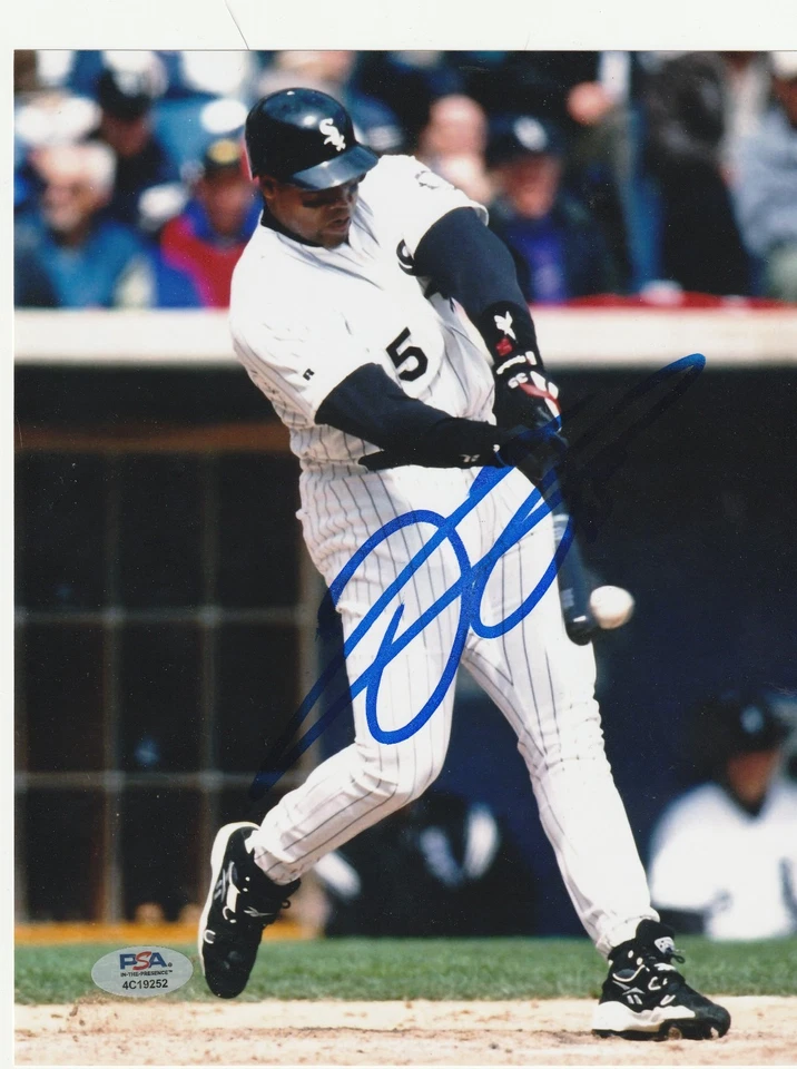FRANK THOMAS CHICAGO WHITE SOX PSA AUTHENTICATED ACTION SIGNED 8x10 - Image 1 of 1