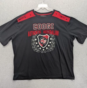 Coogi Shirt Mens 5XL Black Red Authentic Australian Crest Graphic Tee Cotton - Bild 1 von 9