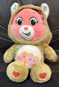 Sudadera con Capucha Care Bear Friends Love-A-Lot Corazón Ardilla Peluche Animal 13" - Imagen 1 de 6