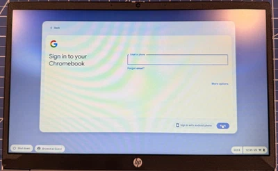 HP Chromebook MT7921 14" Intel N100 3.4GHz 64GB SSD 4GB DDR4 Laptop Good - Image 1 of 4