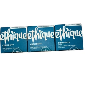 3x Ethique Curliosity Conditioner Co-Wash Bars 3.88oz For Curly Hair NEW - Picture 1 of 6