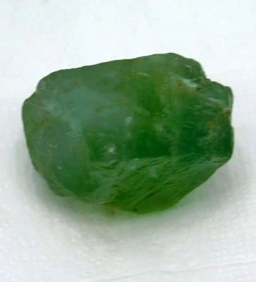 Piedra preciosa suelta transparente de fluorita natural de 173,90 quilates certificada en bruto Foto 1 de 4