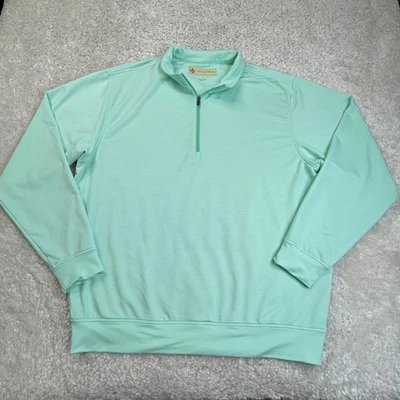 Camisa de golf Donald Ross para hombre grande verde pulóver rendimiento 1/4 cremallera Foto 1 de 4