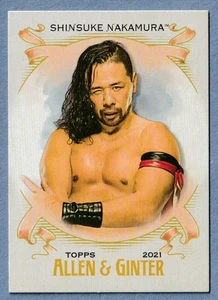 2021 WWE Topps Heritage Allen and Ginter #AG-21 Shinsuke Nakamura - Picture 1 of 2