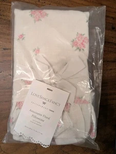 Funda de almohada POTTERY BARN TEEN LoveShackFancy Antoinette-20"-NUEVA CON ETIQUETAS - Imagen 1 de 3