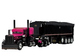 1/64 DCP PETERBILT 389 W/ 48" FLAT TOP SLEEPER & MAC COAL DUMP TRAILER - Picture 1 of 9