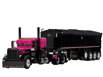 1/64 DCP PETERBILT 389 W/ 48" FLAT TOP SLEEPER & MAC COAL DUMP TRAILER - Image 1 of 4
