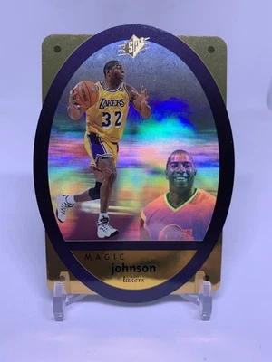 1996-97 SPx Magic Johnson #24 Gold LA Lakers - Image 1 of 2