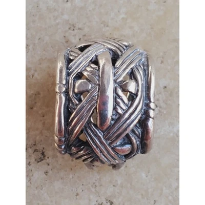 Pendientes con clip John Hardy de plata de ley 925 tejidos Huggie ÚNICOS  Foto 1 de 4