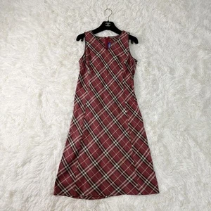 Burberry sleeveless dress in Nova check, red, size 38 Used item For Woman - Picture 1 of 12