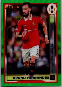 2022-23 Merlin Chrome #99 Bruno Fernandes Green Refractor #/99 - Picture 1 of 2