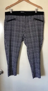PANTALÓN MUJER AUTÓGRAFO NEGRO/BLANCO 3/4 TALLA 18 - Imagen 1 de 5