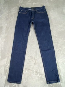 A.P.C. Petit Standard - Lavaggio Blu Scuro - WMNS Taglia 33 (Cucitura Interna 32") - Foto 1 di 9