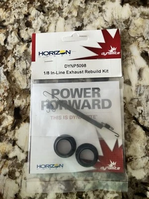 NEW! DYNAMITE 1/8 EXHAUST REBUILD KIT GASKETS. PART# DYNP5098 DRAKE OS REDS  - Image 1 of 3