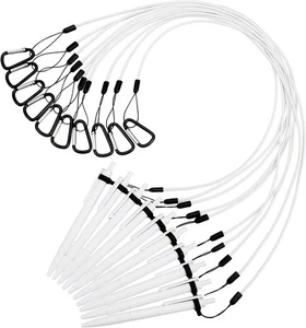Lewtemi 10 Sets Pen Leash 24in Silicone Lanyard Holder for Clipboard Notebook - Picture 1 of 3